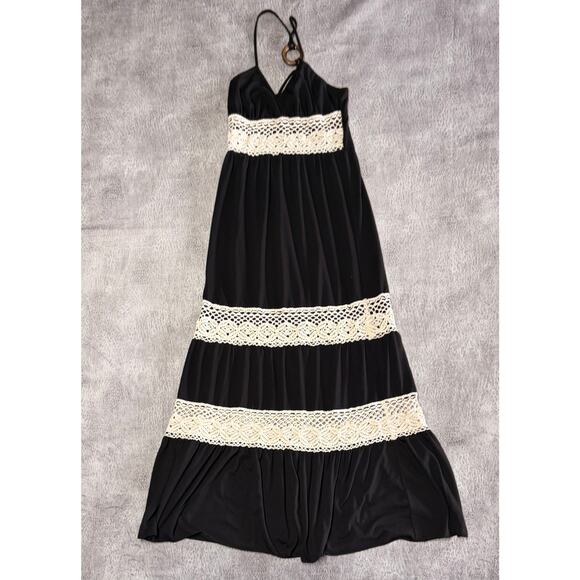 Y2k Wet Seal Crochet Tiered Maxi Dress - Picture 2 of 6